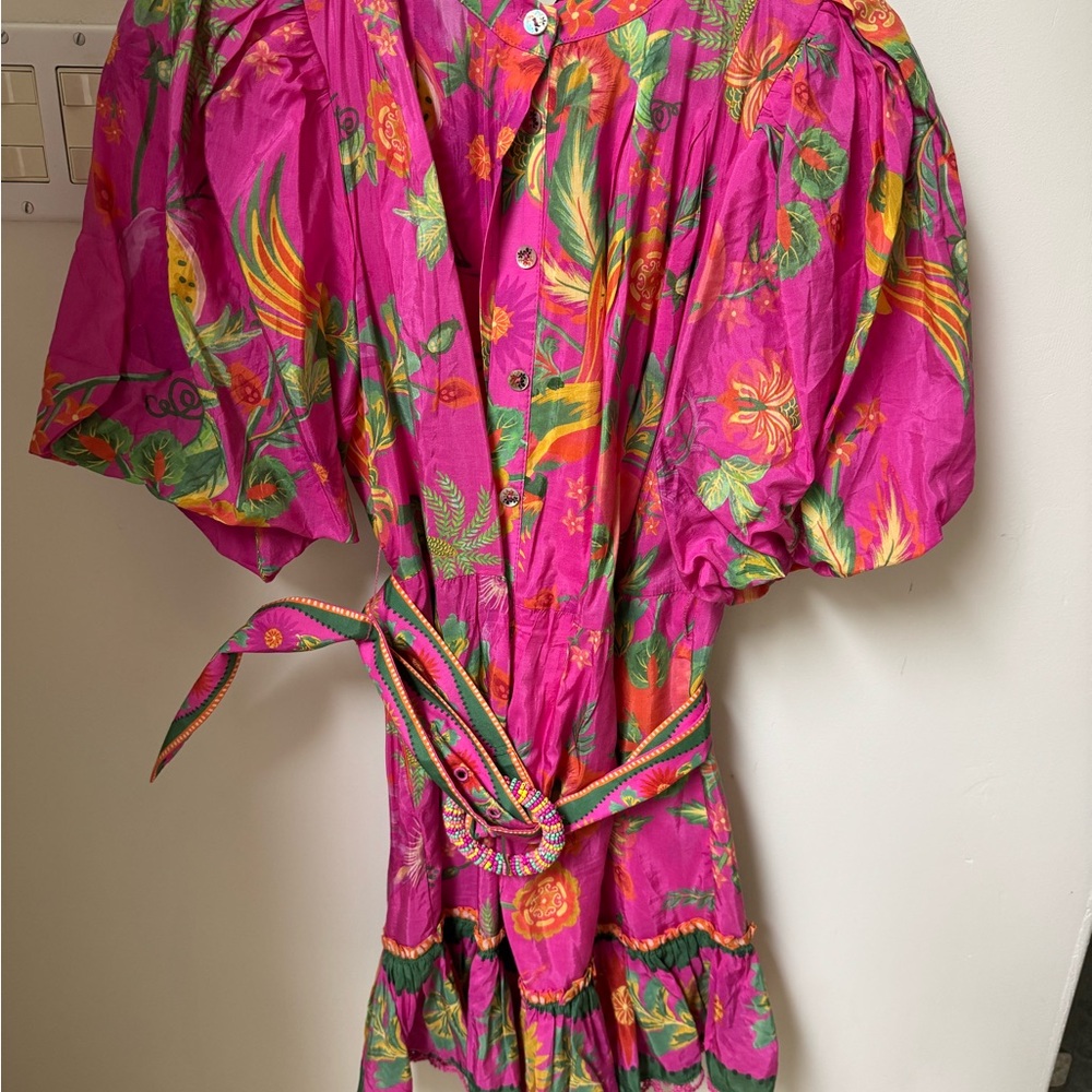 FARM Rio Pink Floral Dress